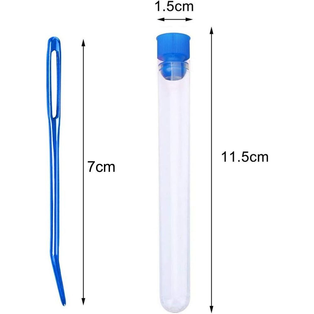 Vícebarevná sada pletacích jehlic Hliníkové jehly na přízi Jehly na vlnu s velkým očkem