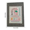 Linen Needlework Book Embroidery Stitch Guide DIY Craft Kit 86 Tools with Threads Portable Sewing Technique Book Accessories