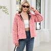 New fashion European and American autumn and winter warm imitation rabbit fur jacket women's imitation fur jacket