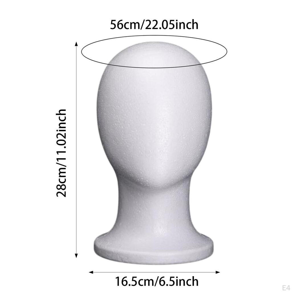 Foam Mannequin Head Manikin Multipurpose Wig Holder Display Stand for