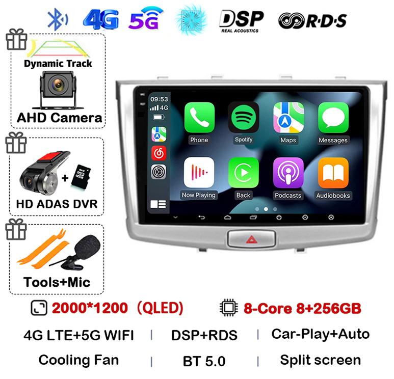 Android 14 Carplay Auto WIFI+4G For GREAT WALL Hover Haval H6 2016 2017 2018 Car Radio Multimedia Player Navigation Stereo GPS