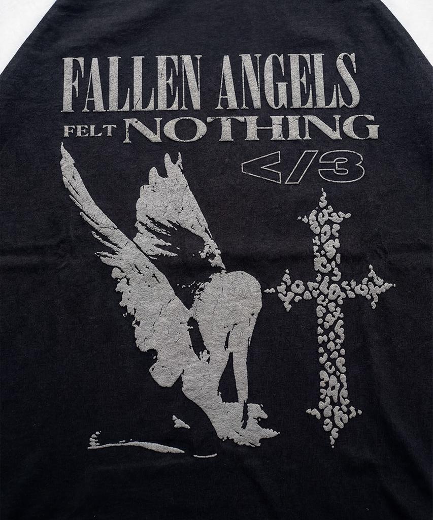 SAINTPAIN Sp Fallen Angels Heavyweight Raglan Short Sleeve Tee Black