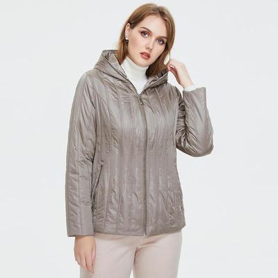Women Short Jacket Warm Fashion Windproof Coat Hooded Thin Outwear