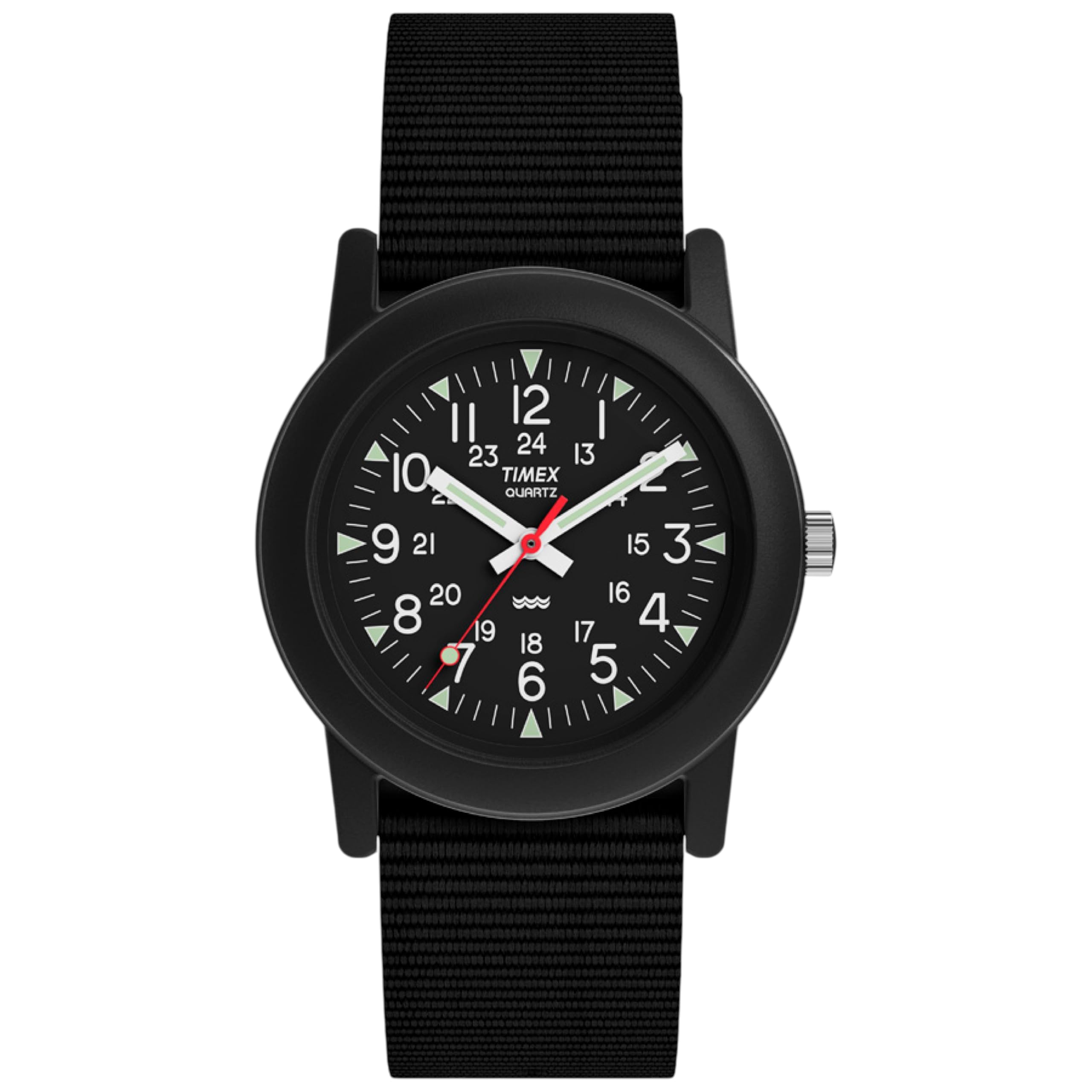 Timex Camper Black T18581 Watch, Dial, [Official Import] чёрный