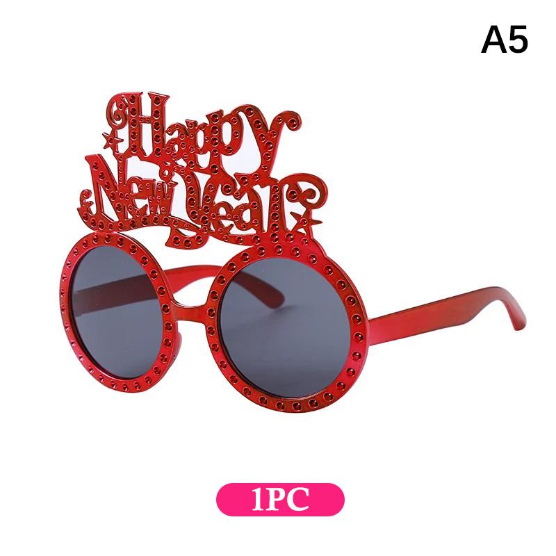 2026 Happy Year Glasses Funny Eyeglasses Photo Props Decoration Party Supplies Year Atmosphere Decoration Glasses