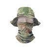 Conjuntos de Polainas de Pescoço e Máscaras Camufladas de Seda de Gelo Eagle Gaodi