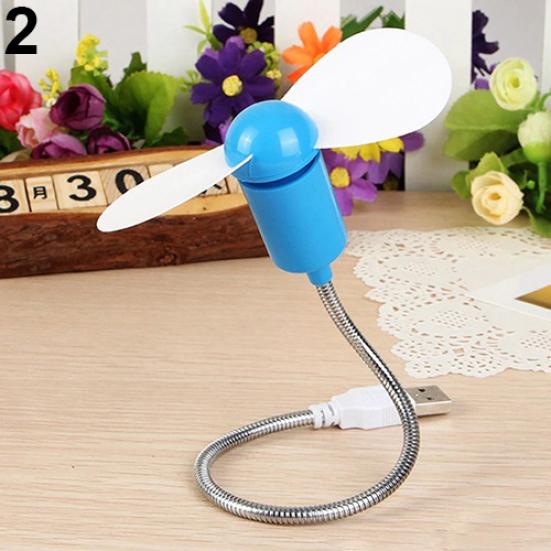 

Портативный гибкий мини-охлаждающий вентилятор USB-блок питания для ПК, ноутбука, ноутбука синий