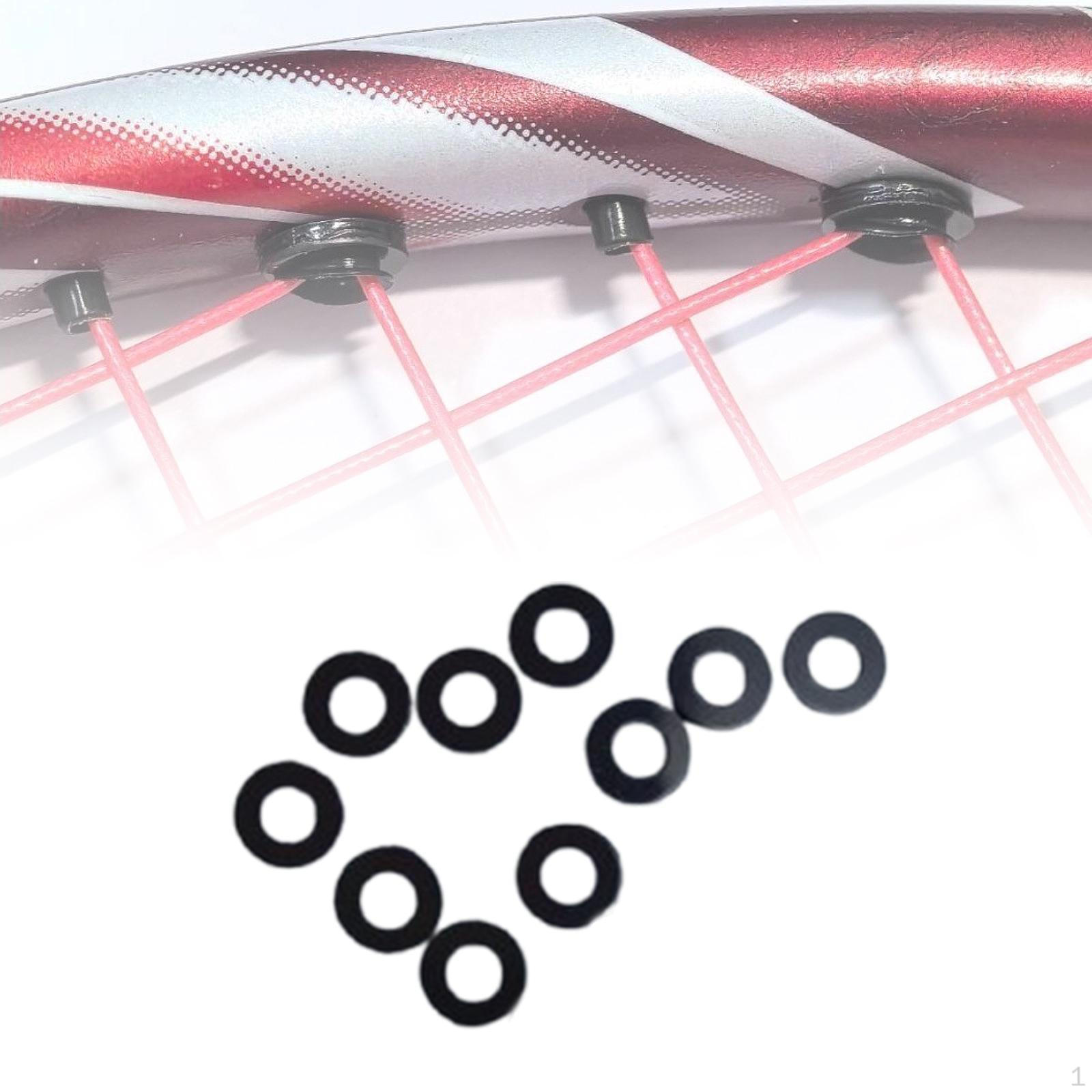 

10 шт. бадминтонные люверсы люверсы инструменты для натягивания струн протекторы для струн защита проводов портативный нейлон чёрный