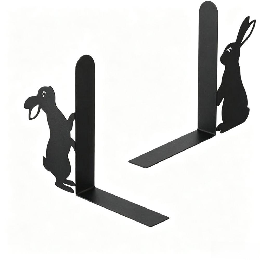 Cute Cat Bookend Decorative Book Stopper Reading Enthusiast Metal Bookend  Bookshelf