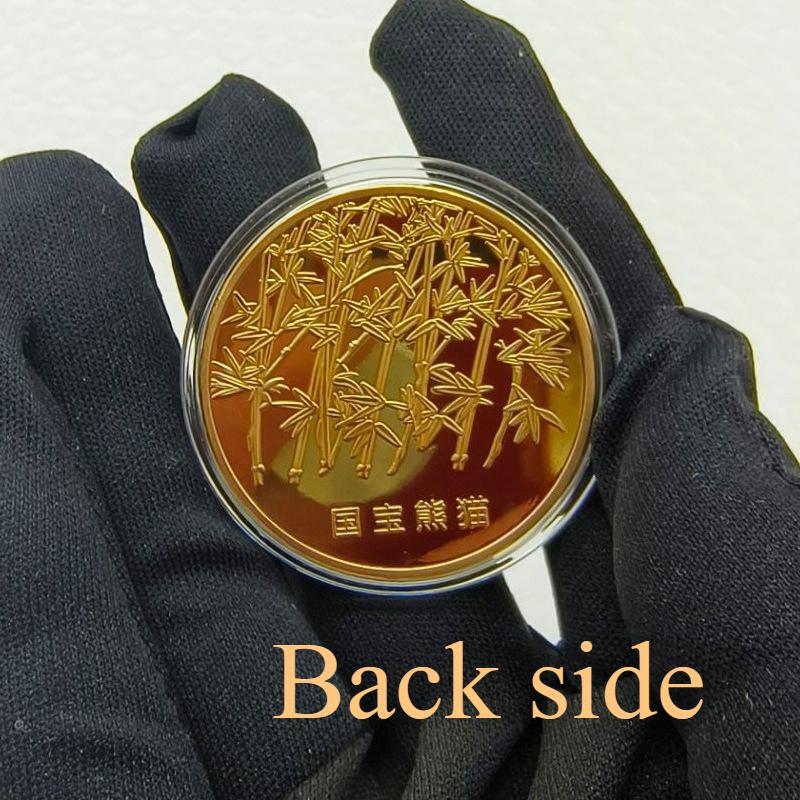 Panda Coins, Gold-plated and Silver Plated, Commemorative Medals, Metal Crafts, Panda Commemorative Medals, Small Gifts