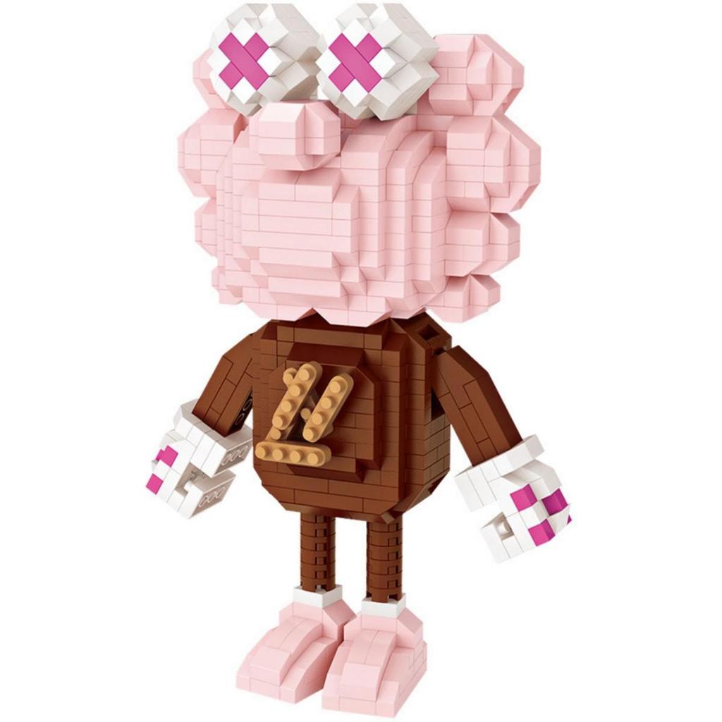 LOZ 9229 Cartoon Fashion Pink Doll Monster 3D Model 730pcs DIY Mini Diamond Blocks Bricks Building Toy for Children No Box