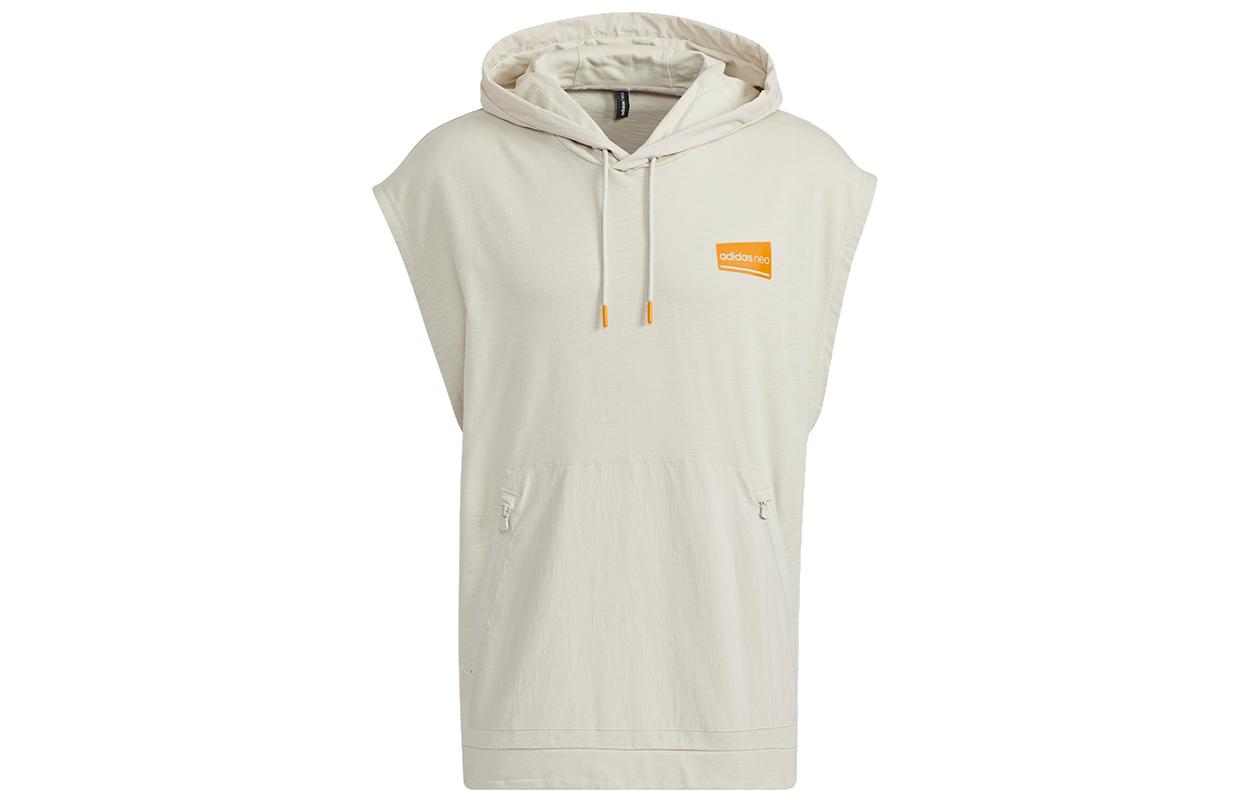Adidas Neo Sweatshirts Men s Ecru Hooded Moderate Other HA2911 S