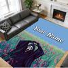 Crystal Velvet Rug Custom Name Text, Soft Non Slip Floor Mat Home DecorScream Ghostface