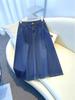 2025 New High-Waisted Slim-Fit Denim Skirt: Mid-Length, Versatile & Flattering for Petite Women