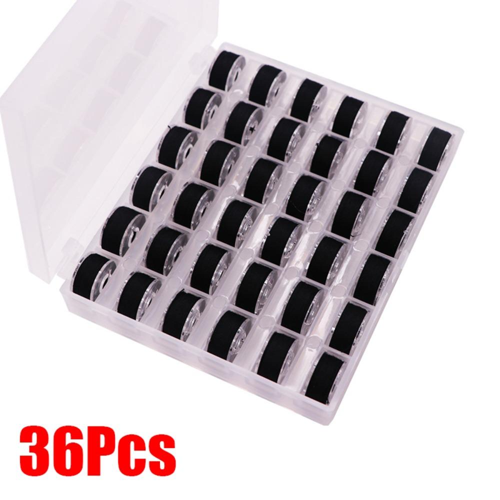 25/36 Stück Mehrfarbige Nähmaschinen-Spulenbox mit Nähgarn DIY Nähmaschinen-Spulen Ersatz Nähmaschinenzubehör