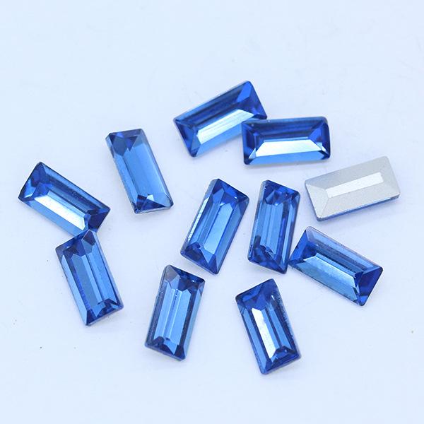 Разноцветные неправильные прямоугольные драгоценные камни для украшения мобильного телефона своими руками 5x10mm 20 pieces