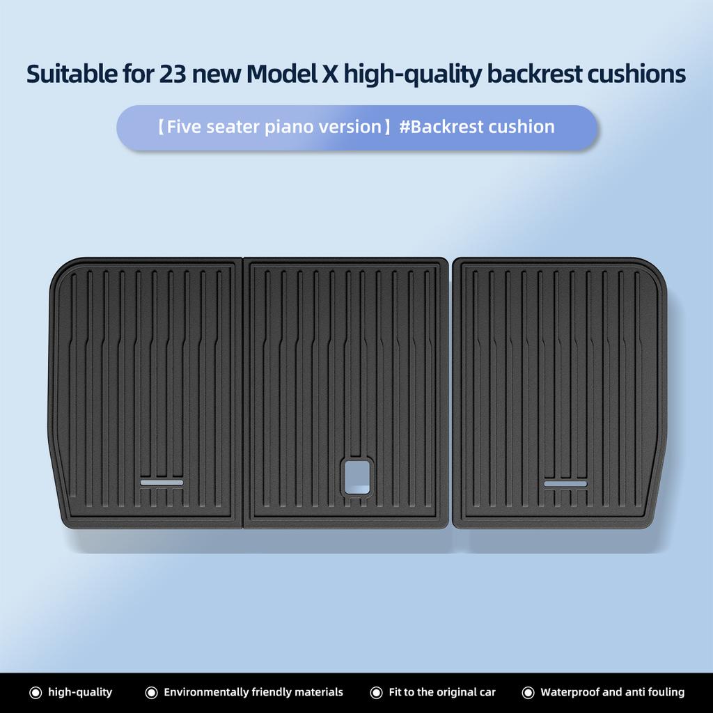 for Tesla Model X 2025 2025 TPE 3D Car Floor Mats Cargo Liner Trunk Pad Waterproof Protective Left Rudder