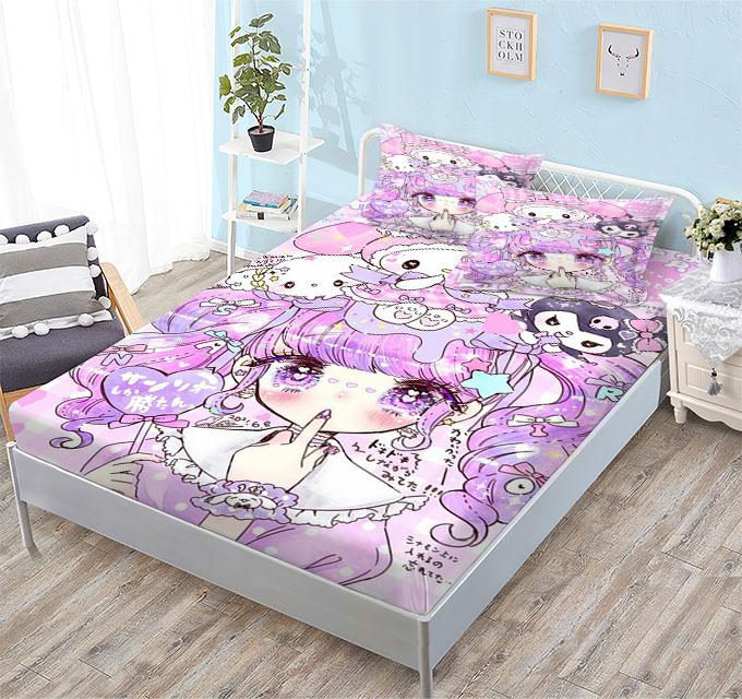 Kompleksowy Polerowany Materac, Nowy Rodzinny Uroczy Kreskówkowy Zestaw Trzyczęściowy Materac Dziecięcy