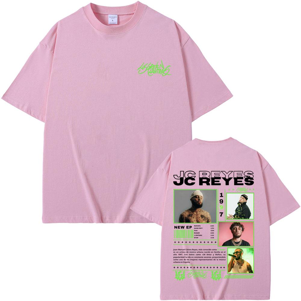 Rapper Jc Reyes Tour 2025 Double Sided Print T-shirt Men Women Hip Hop Fashion Short Sleeve T-shirts Man Retro Oversized T Shirt