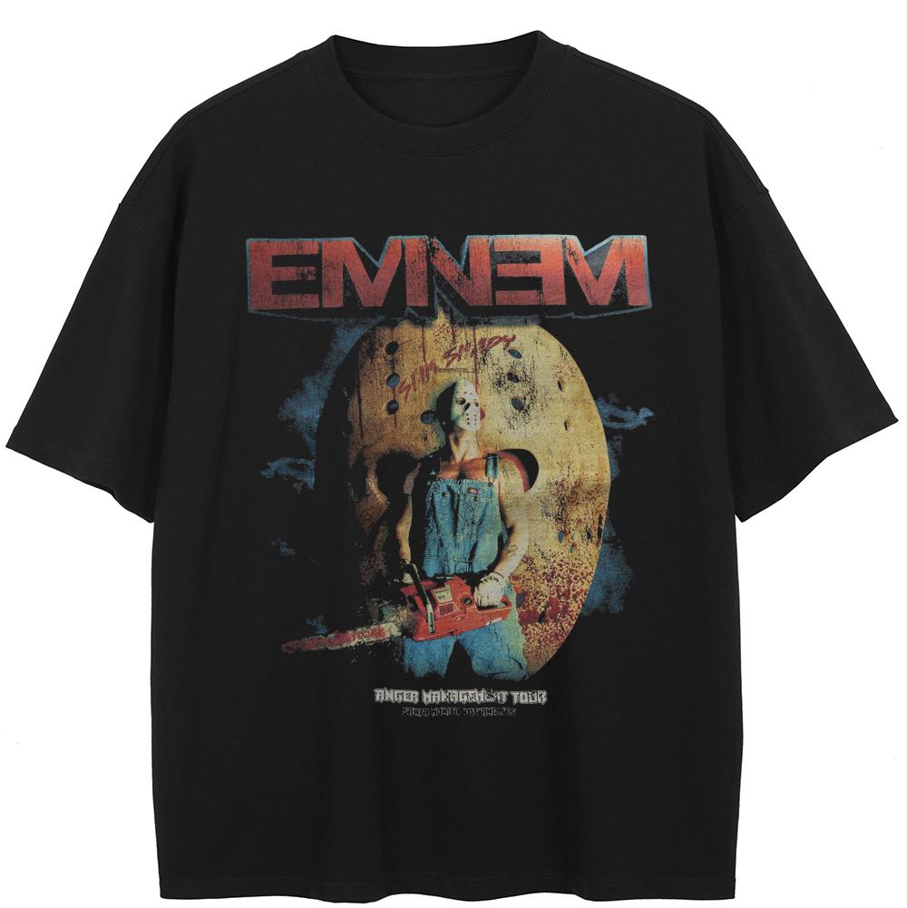 Streetwear Funny Graphic T-Shirt Cotton Washed Black Tshirt Unisex Tops Tees Short Sleeves T Shirt