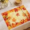 Thanksgiving Turkey Print Placemat Non Slip Heat Resistant Washable Dinner Table Mat