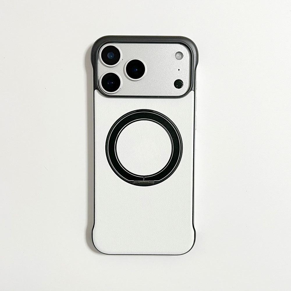 Applicable to iPhone13-17 ultra-light and thin borderless leather bracket mobile phone case Apple Huawei Xiaomi protective case