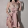 Roseberry Captivating Lace Ice Silk Nightdress – Elegant French Design with Slimming Fit