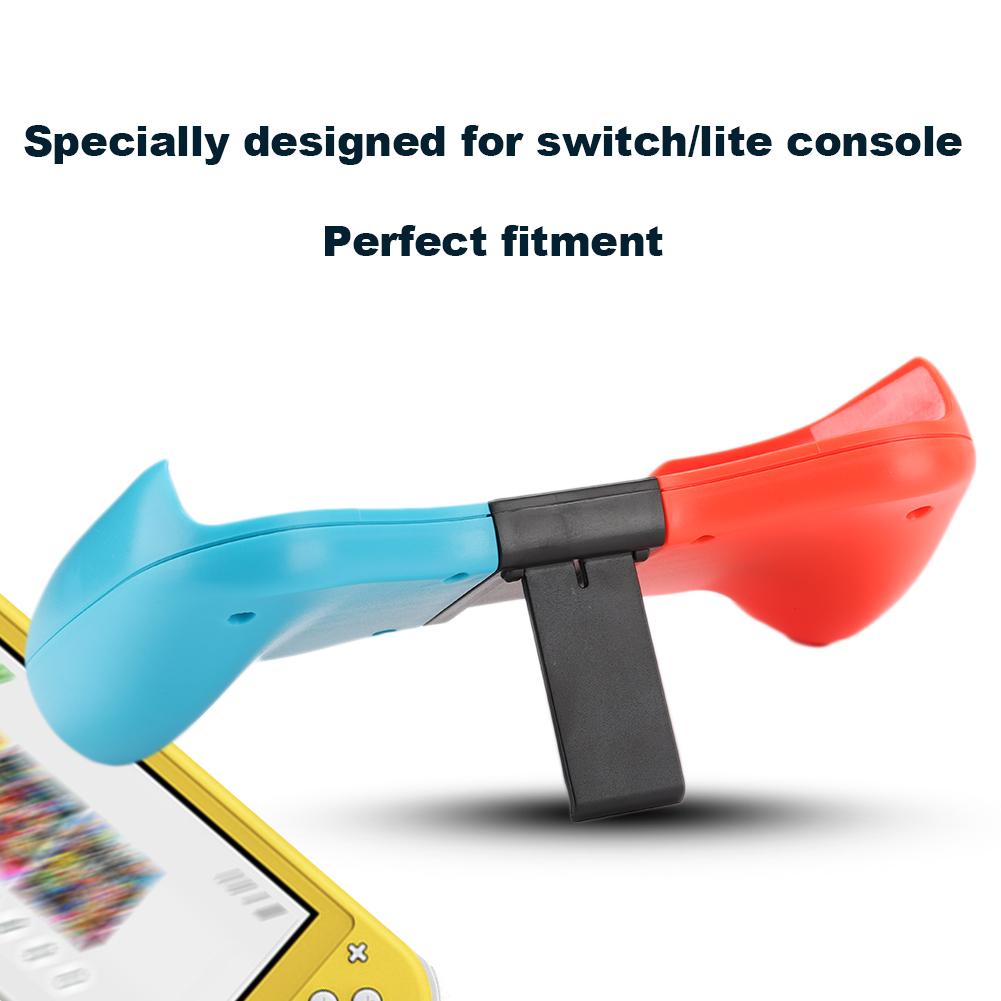Universal for Switch Lite Game Console Controller Gamepad Ergonomic Hand Grip with StandRed blue