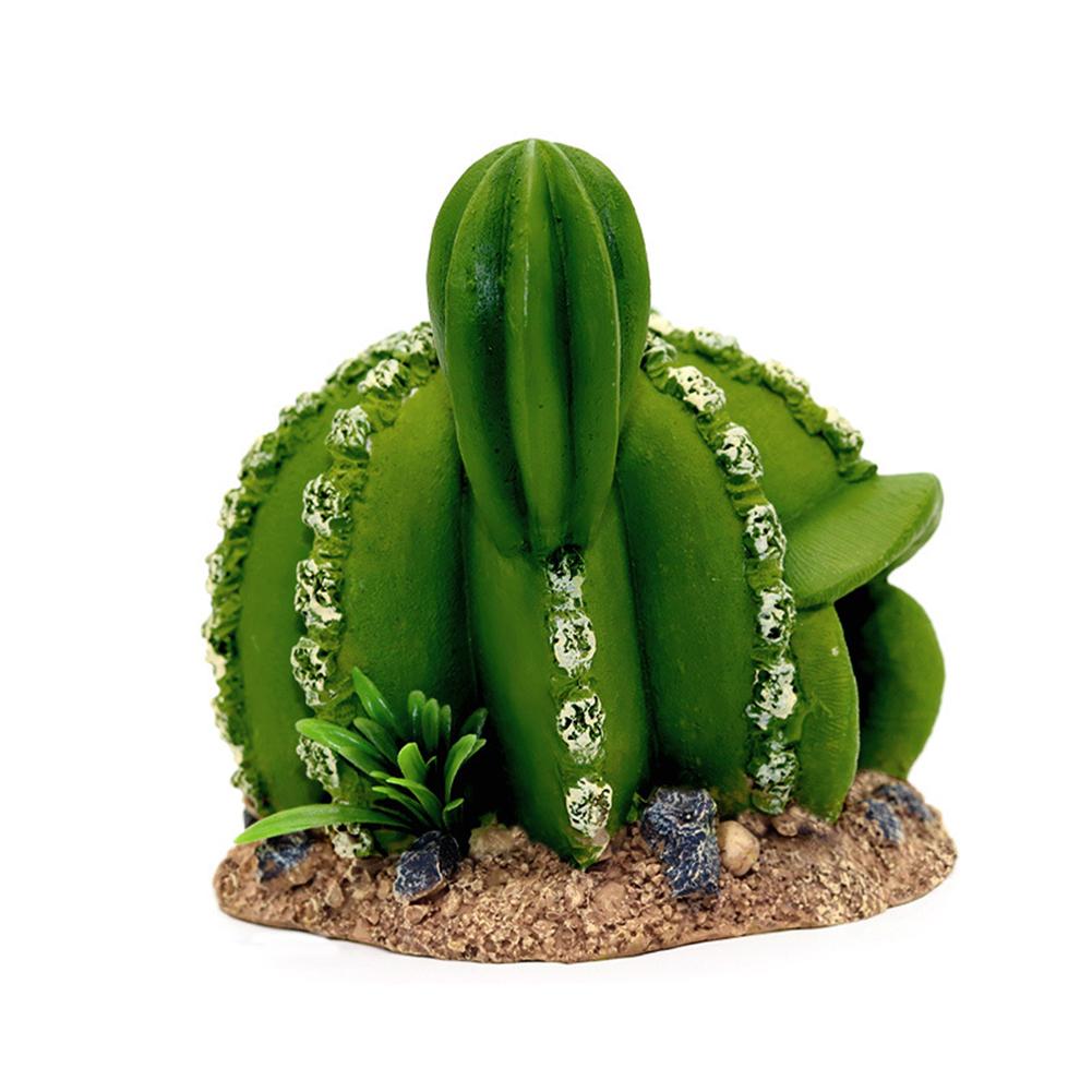 Cactus Shape Artificial Ornaments Simulation Resin Crafts For Aquarium Fish Tanks Decoration