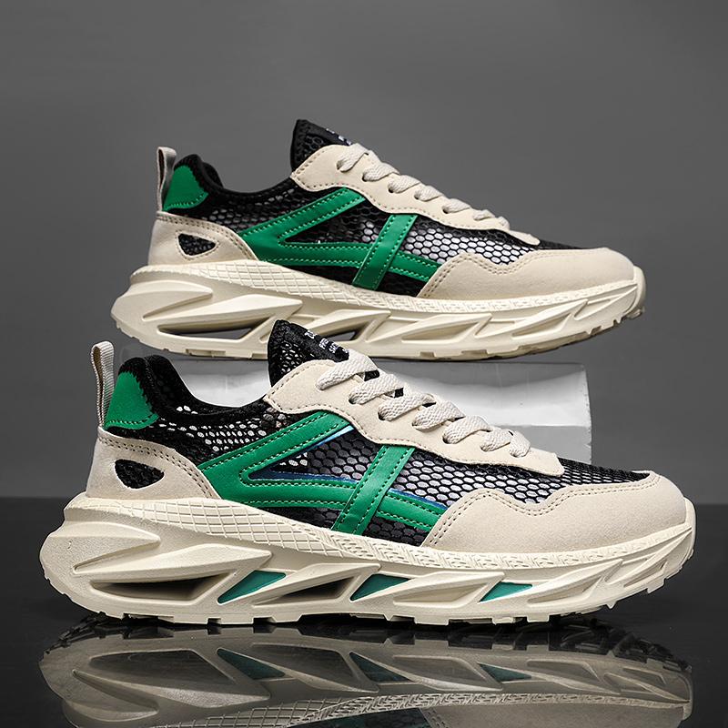 Casual Shoes Men Jogging Daddy Shoes Men Breathable  New Summer Beige Breathable Sneakers For Men Running Shoes