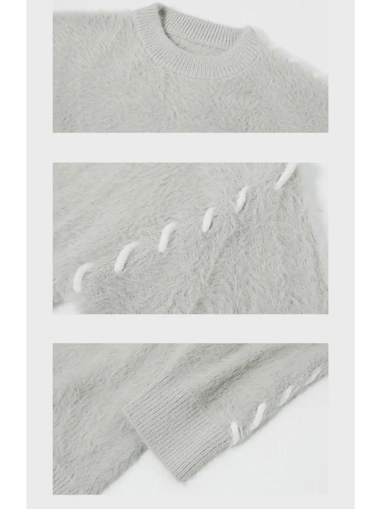 Autumn/Winter Men's Thick Knit Sweater - Korean & Japanese-Style Trendy, Loose, Hong Kong Fashion