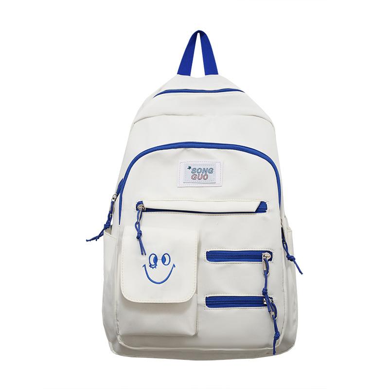 Backpack New primary and secondary school school bag Fashion contrasting color backpack