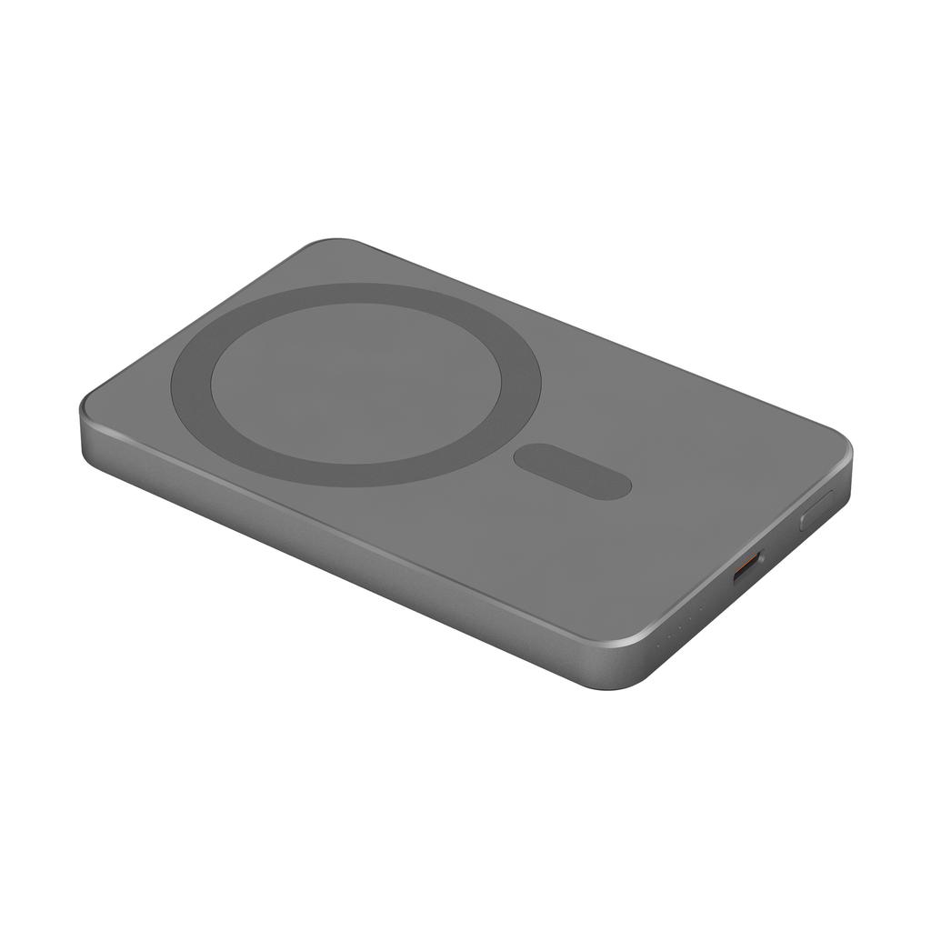 Kruger&Matz 5000 mAh Mag Safe inductive POWER BANK gray