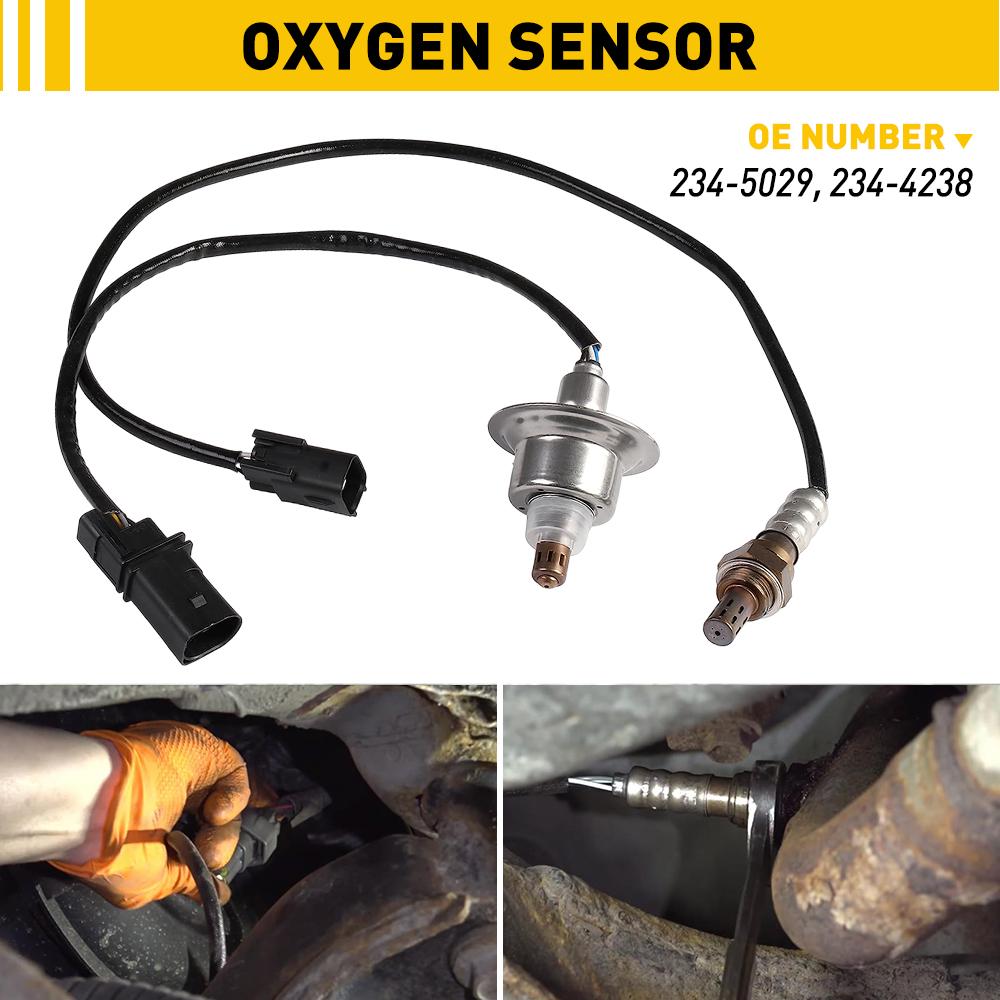 

2Pcs Up and Downstream Oxygen Sensor For Hyundai Santa Tucson Kia Forte Optima Rondo Sorento Sportage 234-5029 234-4238 чорний