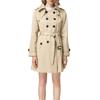JoveJek Trench Solid Large Perfect for and Fall Women's Coat, Double-Face Double-Breasted, Lightweight, Water-Repellent, Color, Thin, Collar,