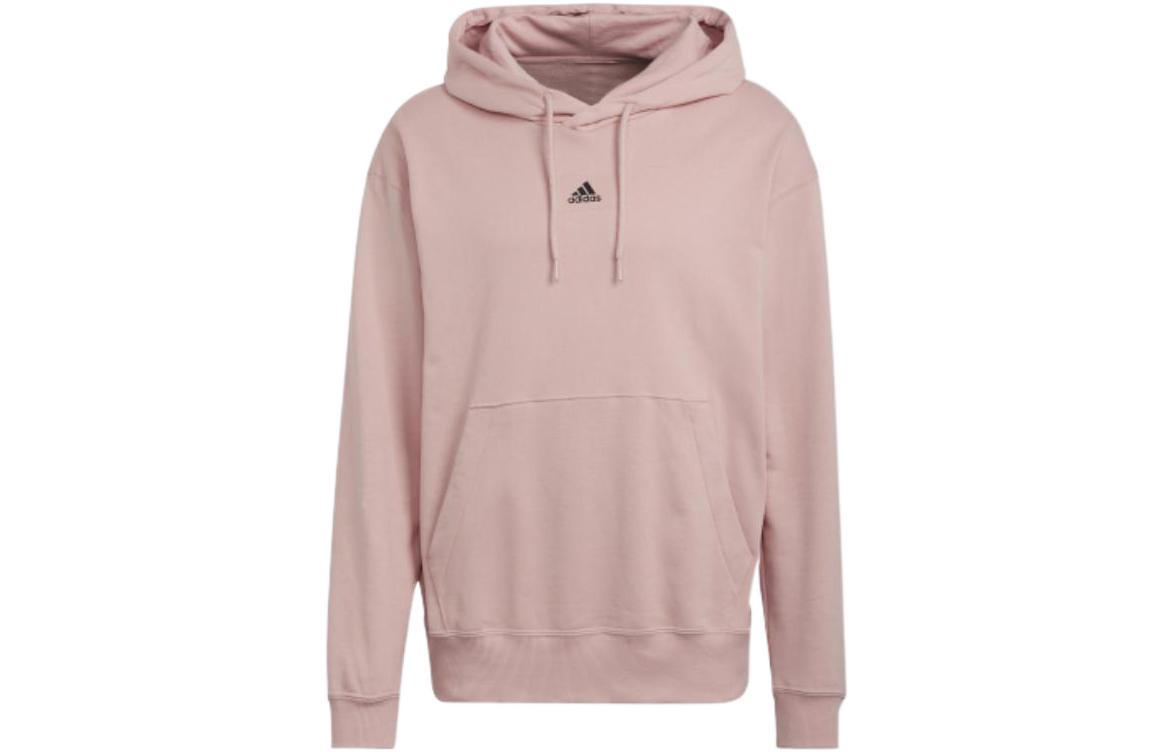 Adidas Sweatshirts Men s Purple Pink Hooded Moderate Regular HE4348 XL