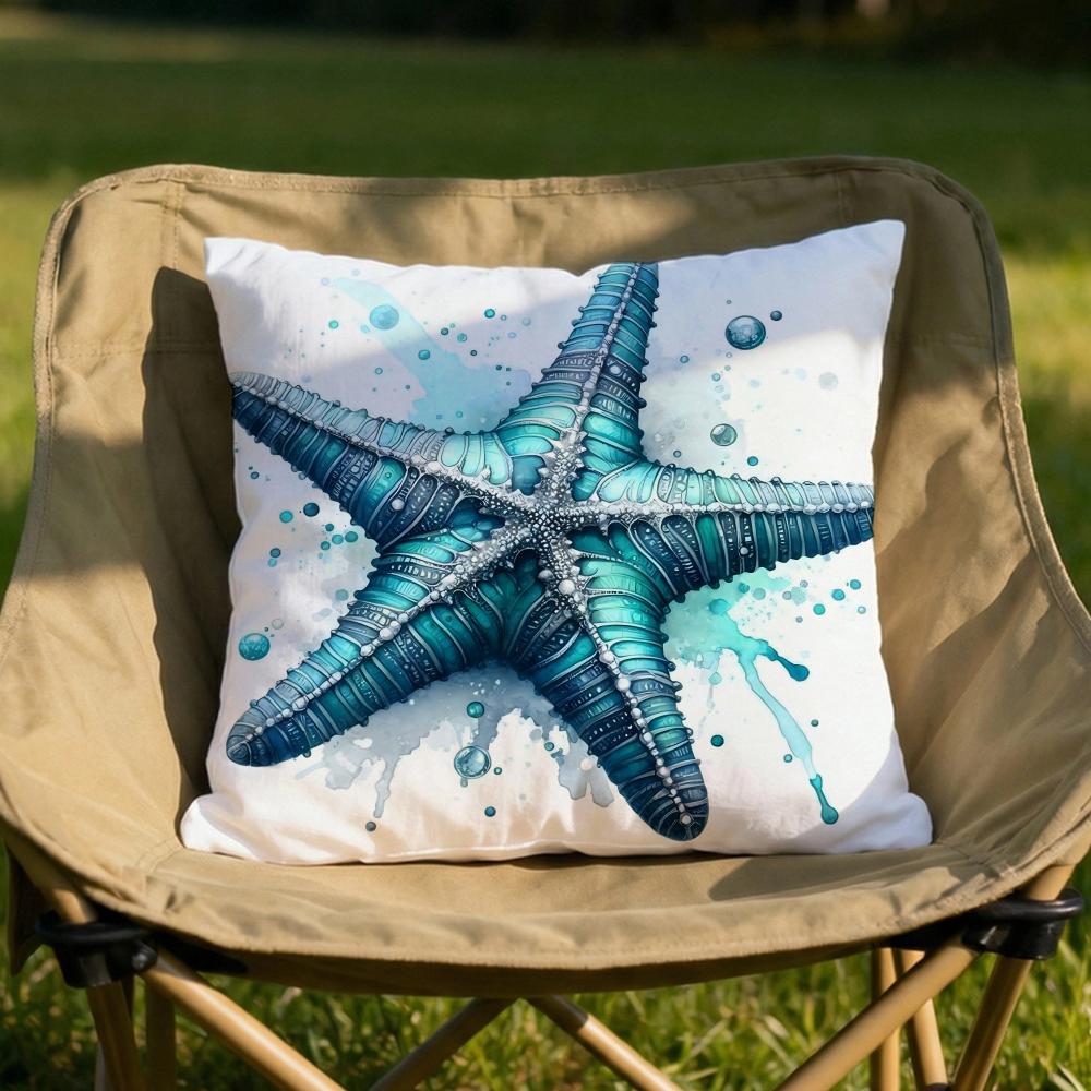 Sea Animal Turtle Coral Cushion Cover Soft Reversible  Durable Pillow Cover  MultiScene Use for Home  Car Daily Comfort