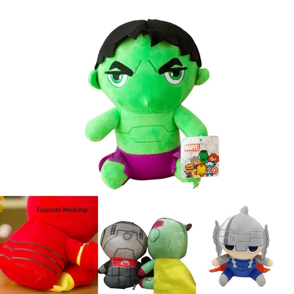 Colección de Peluches Marvel Vengadores Thor Spiderman Viuda Negra Ironman