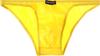 Tagless Bikini Made with Combed Stretch Solid Color G-Station Men's Low-Rise Briefs, Cotton, (XL, Yellow)