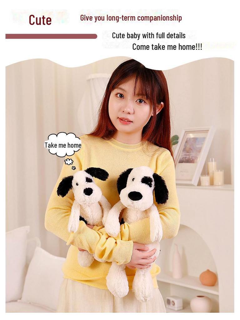 Shy Pirate Spotted Puppy Plush Toy - Soft Comfort Doll for Children and Girls