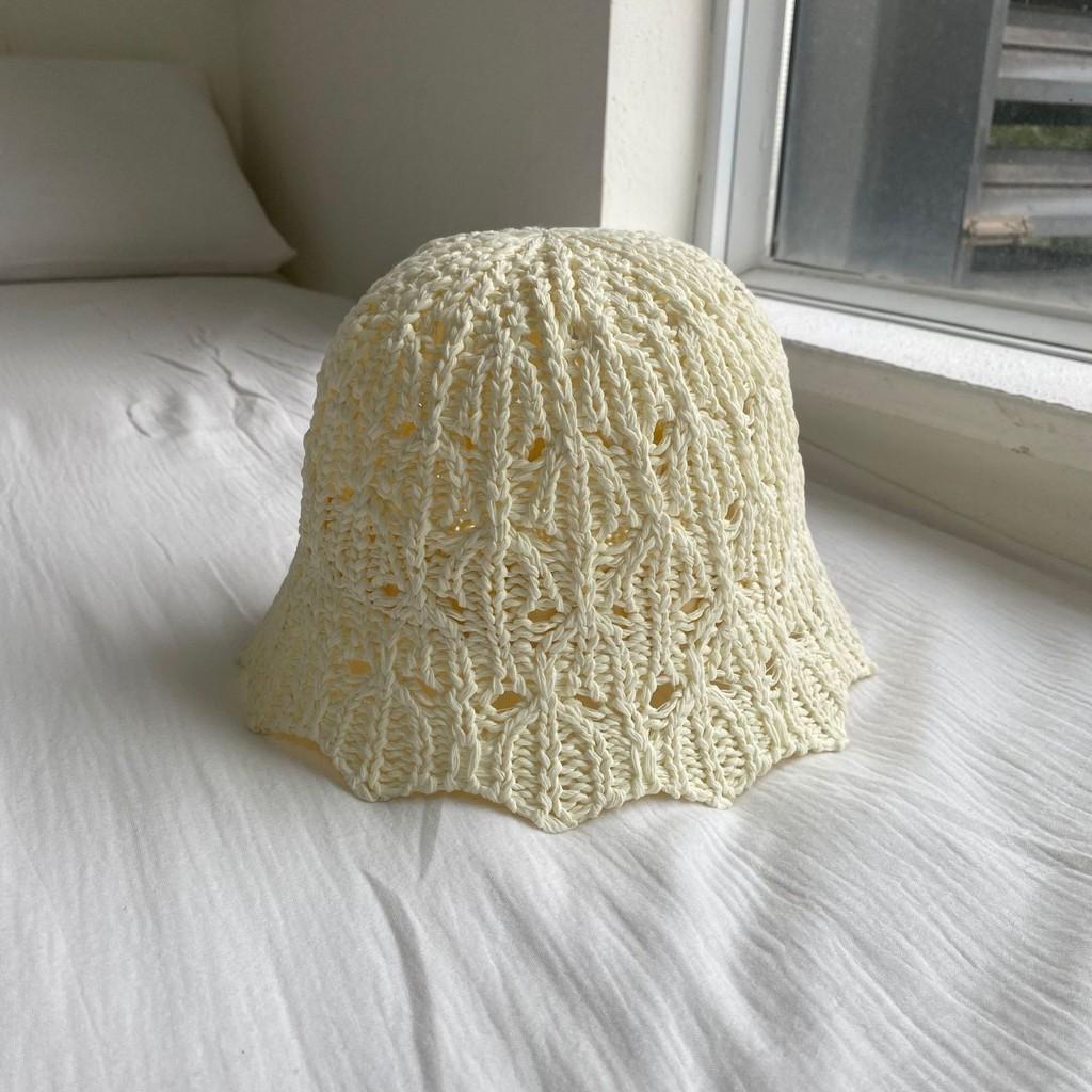 New Hollow Out Fisherman Hat For Women Korean Style Sun Protection Face-lifting Irregular Edges Basin Hat