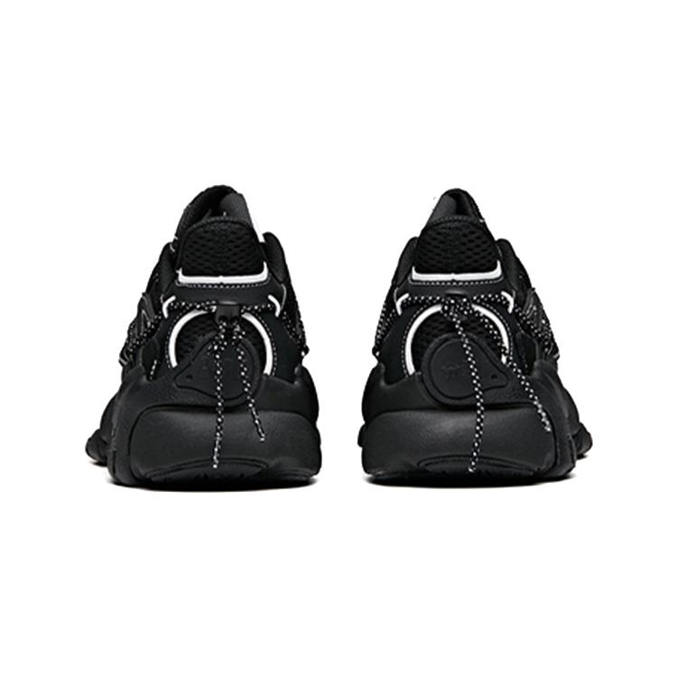 Anta Cushioning Slip Resistant Abrasion Resistant Breathable Low top Running Shoes Men's Black 912028850-4