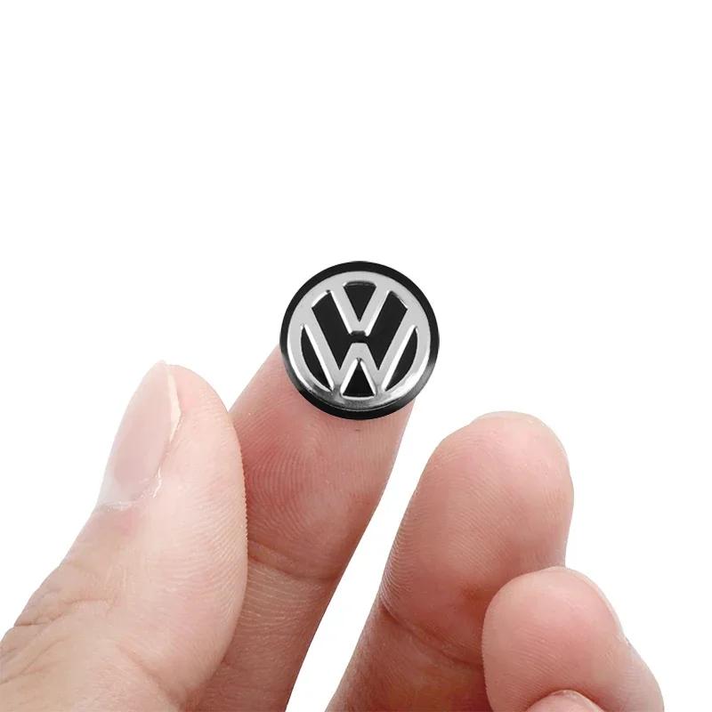 ·5/10PCS Car Remote Key Sticker Aluminum Emblem Decoration Decal For VW GTI Polo Golf Passat Tiguan Arteon Touareg Taigo Caddy J pn2
