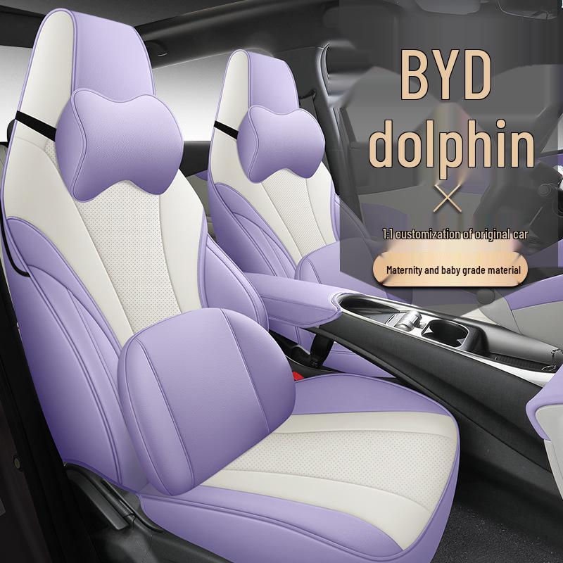 BYD Dolphin Car Seat Cover - Full Wrap, Leather, All-Season Universal Fit