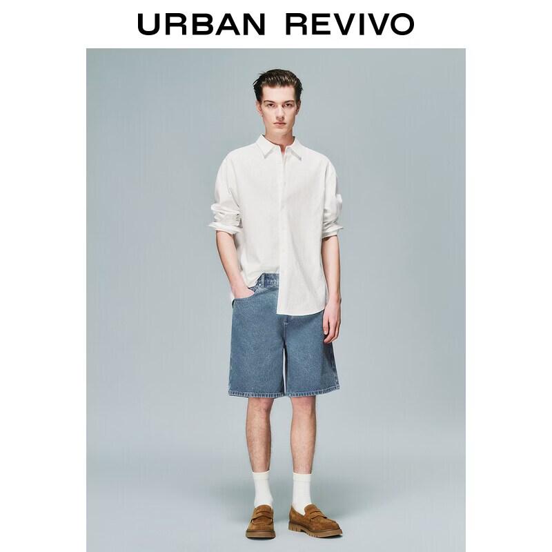 UR2026 Men s Washed Denim Shorts 32