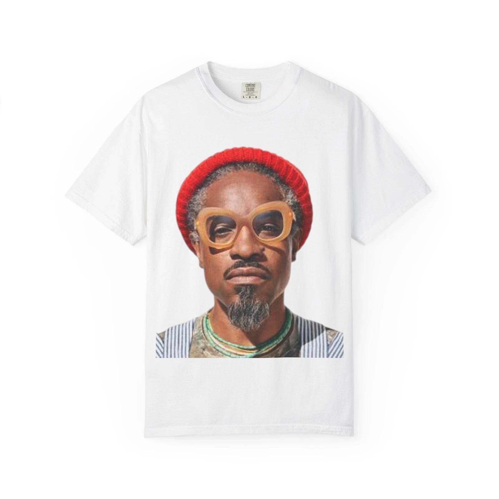 

Unisex Graphic Tee, André 3000 Graphic Shirt, Artist Tee, Vintage Style T-shirt M
