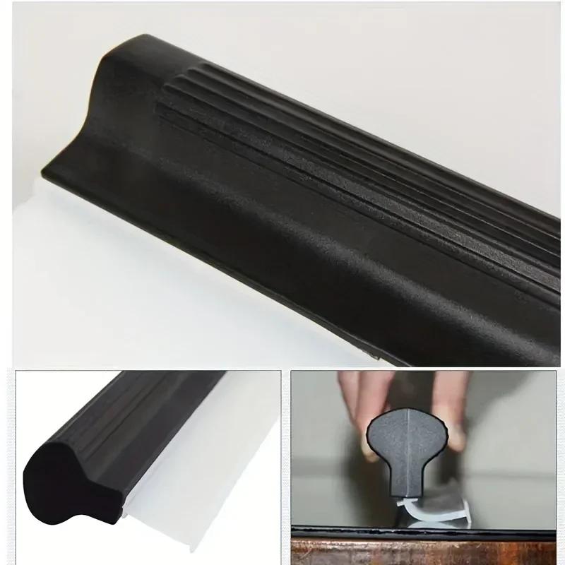 Car Flexible Soft Silicone Wiper Window Cleaning Glass Scraper Silicone Handy Squeegee Auto Blade Clean Scraping Film Scraper