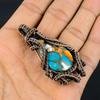Multi Copper Spiny Oyster Pendant, Handmade Gemstone 999 Copper Wire Wrapped Pendant Antique Jewelry, For Gift Silver Jewelry