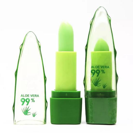 Aloe Vera Natural Moisturizer Lipstick Temperature Changed Color Lip Balm Makeup