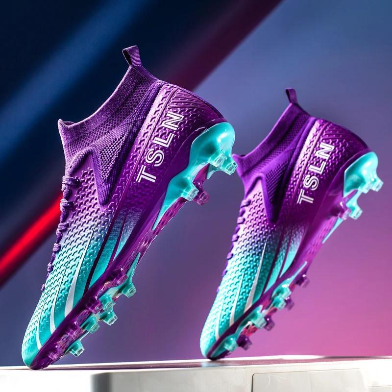 Herren Gesellschaft Fußballplatz Stollen Professional Erwachsene Kinder Fußballschuhe Hohe Qualität Kunstrasen Trainingsspiel Stollen Futsal Sneaker